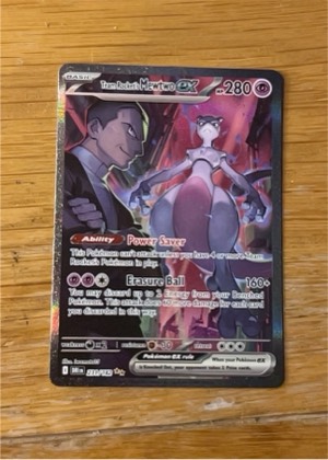 Team Rocket's Mewtwo ex, graded 9.0
