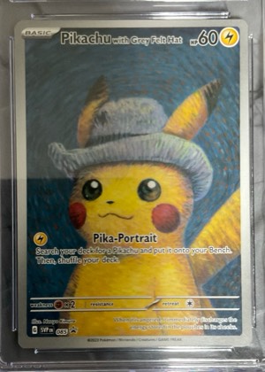 Pikachu with Grey Felt Hat graded 8.5