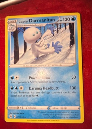 Galarian Darmanitan, graded 8.5