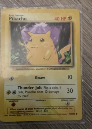 Pikachu, graded 2.5