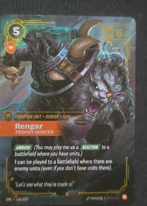 Rengar - Trophy Hunter, graded 9.0