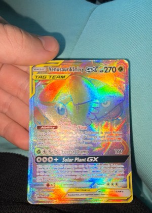 Venusaur & Snivy GX (Secret), graded 9.0