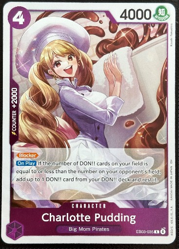 Charlotte Pudding, graded 9.5