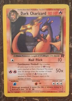 Dark Charizard, graded 8.5