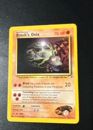Brock's Onix, graded 8.0