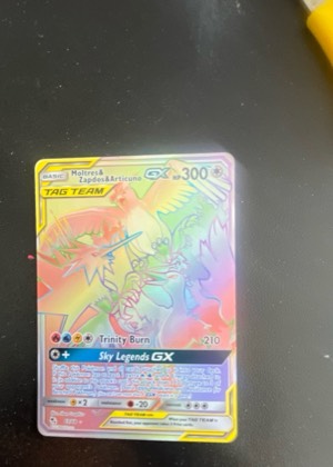 Moltres & Zapdos & Articuno GX (Secret), graded 9.0
