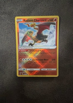 Radiant Charizard, graded 9.5