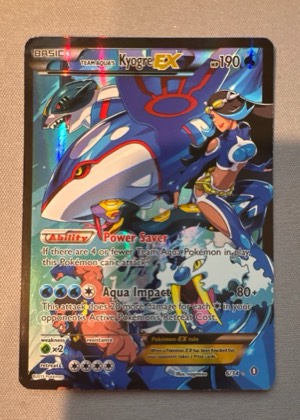 Team Aqua's Kyogre EX graded 7