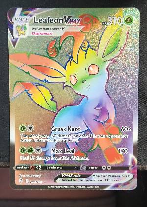 Leafeon VMAX (Secret), graded 9.5