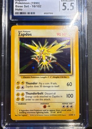Zapdos graded 6 & below