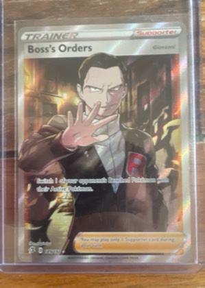 Boss's Orders (Full Art), graded 9.0