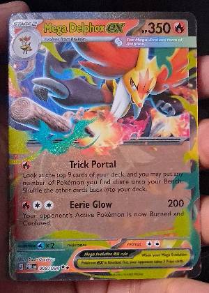 Mega Delphox ex graded 8.5