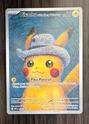 Pikachu with Grey Felt Hat, graded 9.0