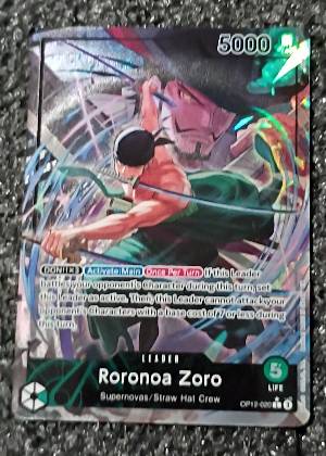 Roronoa Zoro (020) (Alternate Art), graded 8.0