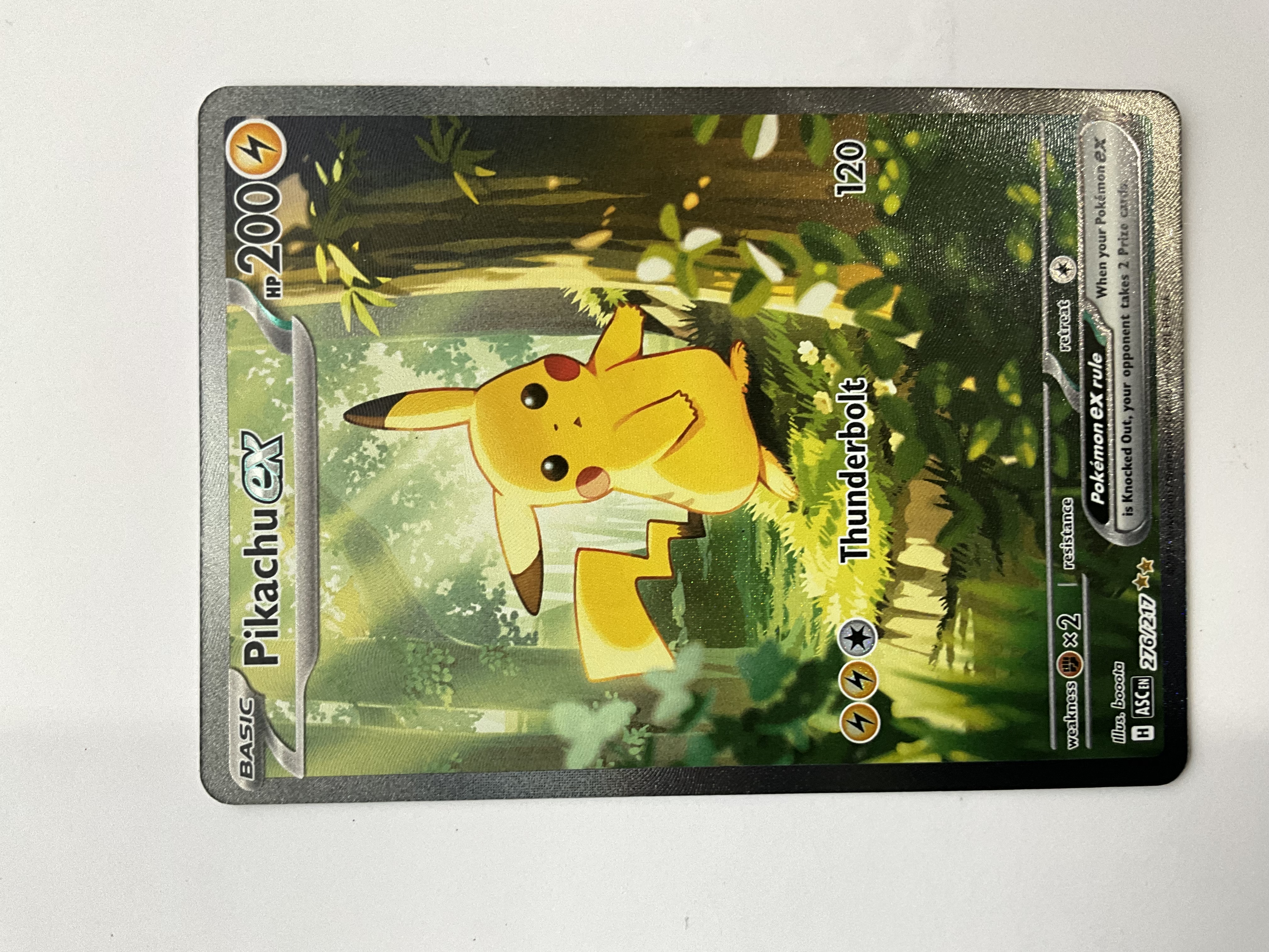 Pikachu ex, ME Ascended Heroes, ZeroPop community scan graded 10