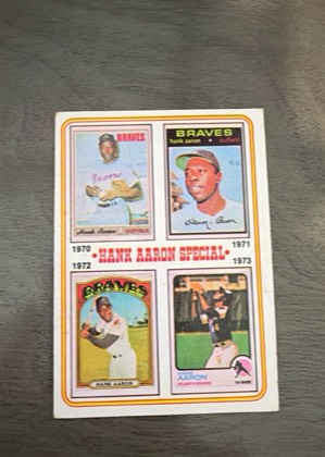 Hank Aaron 1970-73, graded 8.0