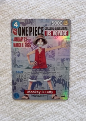 Monkey.D.Luffy (055) (College Basketball US Voyage), graded 9.5