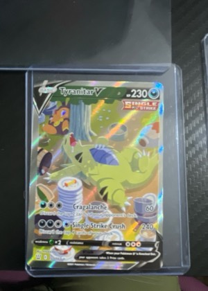 Tyranitar V (Alternate Full Art), graded 8.5