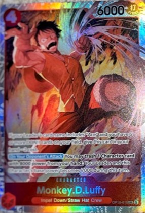 Monkey.D.Luffy (Alternate Art), graded 9.0