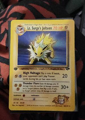 Lt. Surge's Raichu, graded 9.0