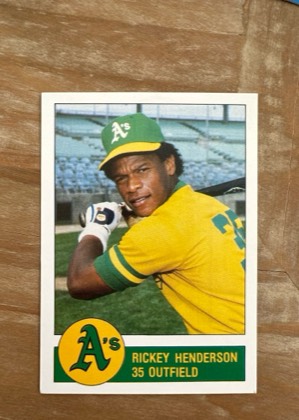 Rickey Henderson, graded 9.0