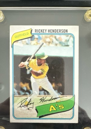 Rickey Henderson graded 8.5