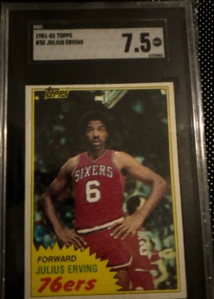 Julius Erving, graded 7.5