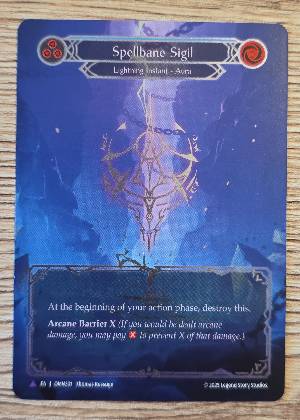 Spellbane Sigil (Blue), graded 9.0