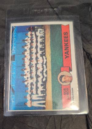 New York Yankees Team Card, graded 8.5