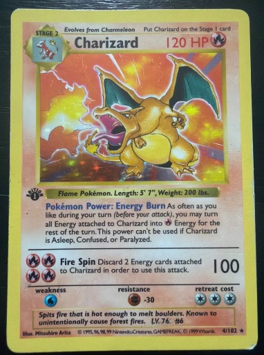 Charizard, graded 6.5