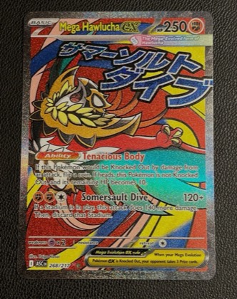 Mega Hawlucha ex, graded 9.5