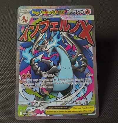 Mega Charizard X ex - 023, graded 9.0