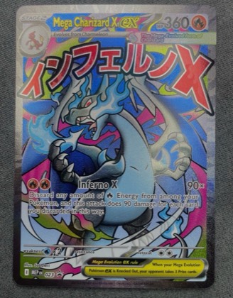 Mega Charizard X ex - 023, graded 9.0
