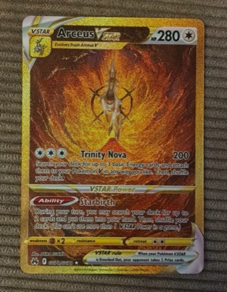 Arceus VSTAR (Secret), graded 9.0