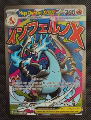 Mega Charizard X ex - 023, graded 9.0