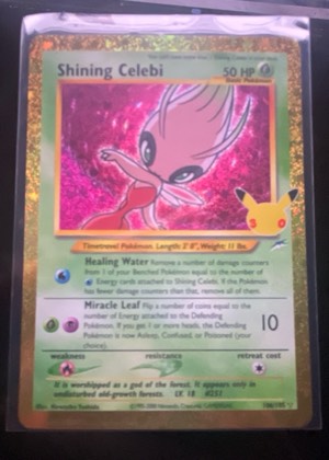 Shining Celebi graded 6 & below