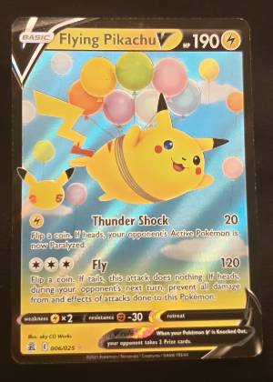 Flying Pikachu V graded 8.5