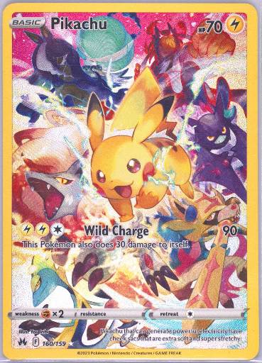 Pikachu (Secret), graded 9.0