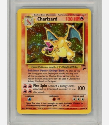 Charizard, graded 9.0