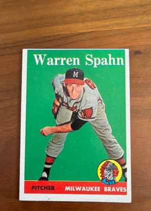 Warren Spahn, graded 8.0