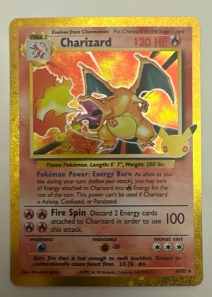 Charizard graded 6 & below