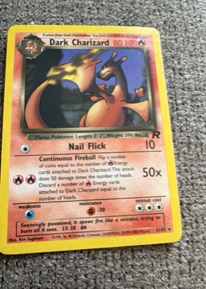 Dark Charizard (21) graded 8.5