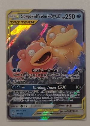 Slowpoke & Psyduck GX, graded 9.0