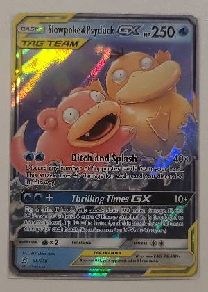 Slowpoke & Psyduck GX, graded 9.0