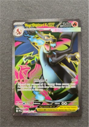 Mega Charizard X ex graded 8