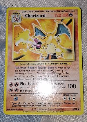 Charizard, graded 9.0