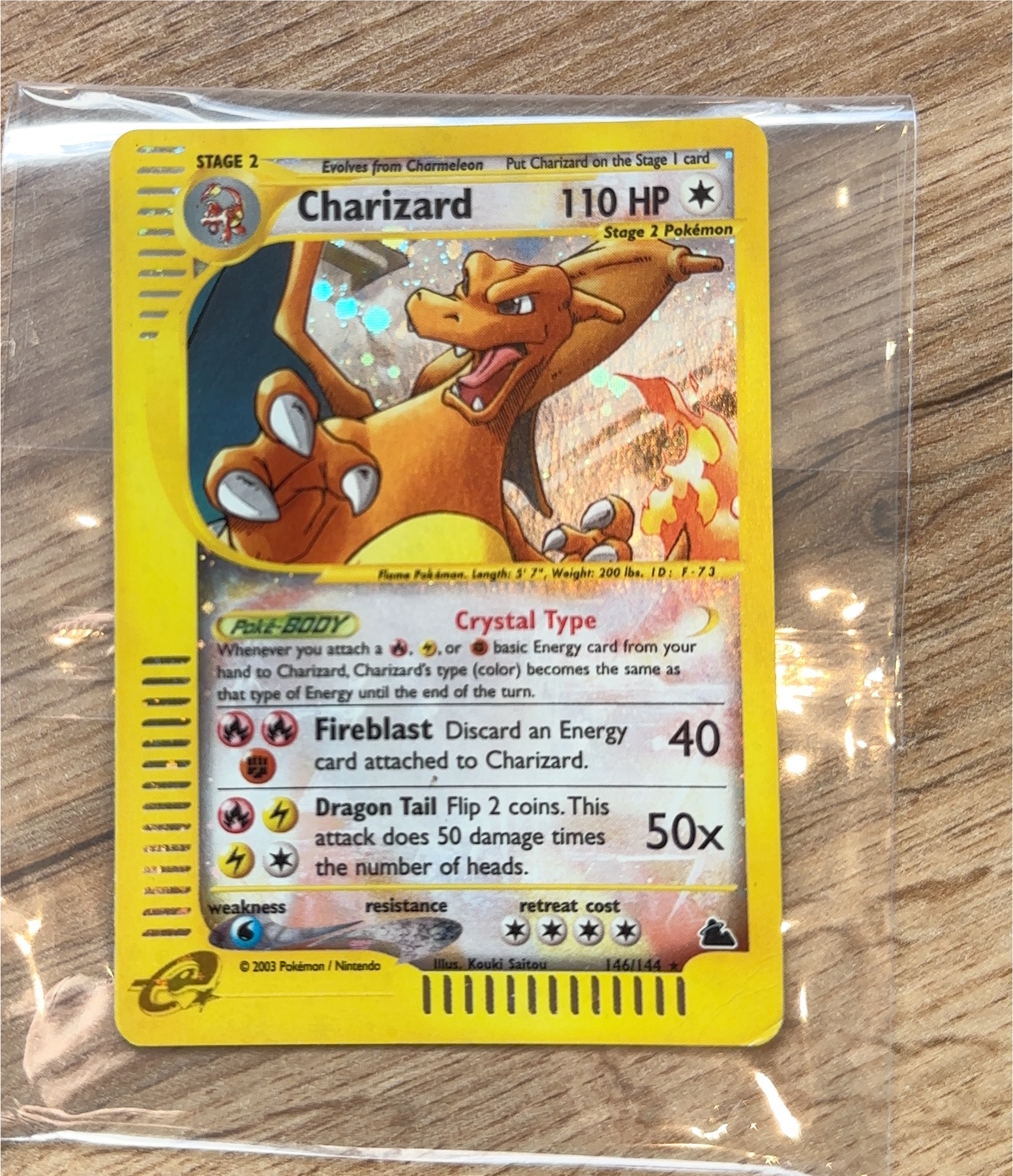 Crystal Charizard, Skyridge Secret Rare (ZeroPop community scan)