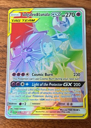 Solgaleo & Lunala GX (Secret), graded 9.0