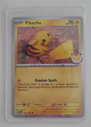 Pikachu - 051/162 (Cosmo Holo), graded 9.5