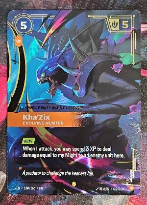 Kha'Zix, Evolving Hunter (Overnumbered), graded 9.5